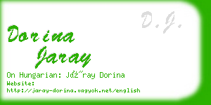 dorina jaray business card